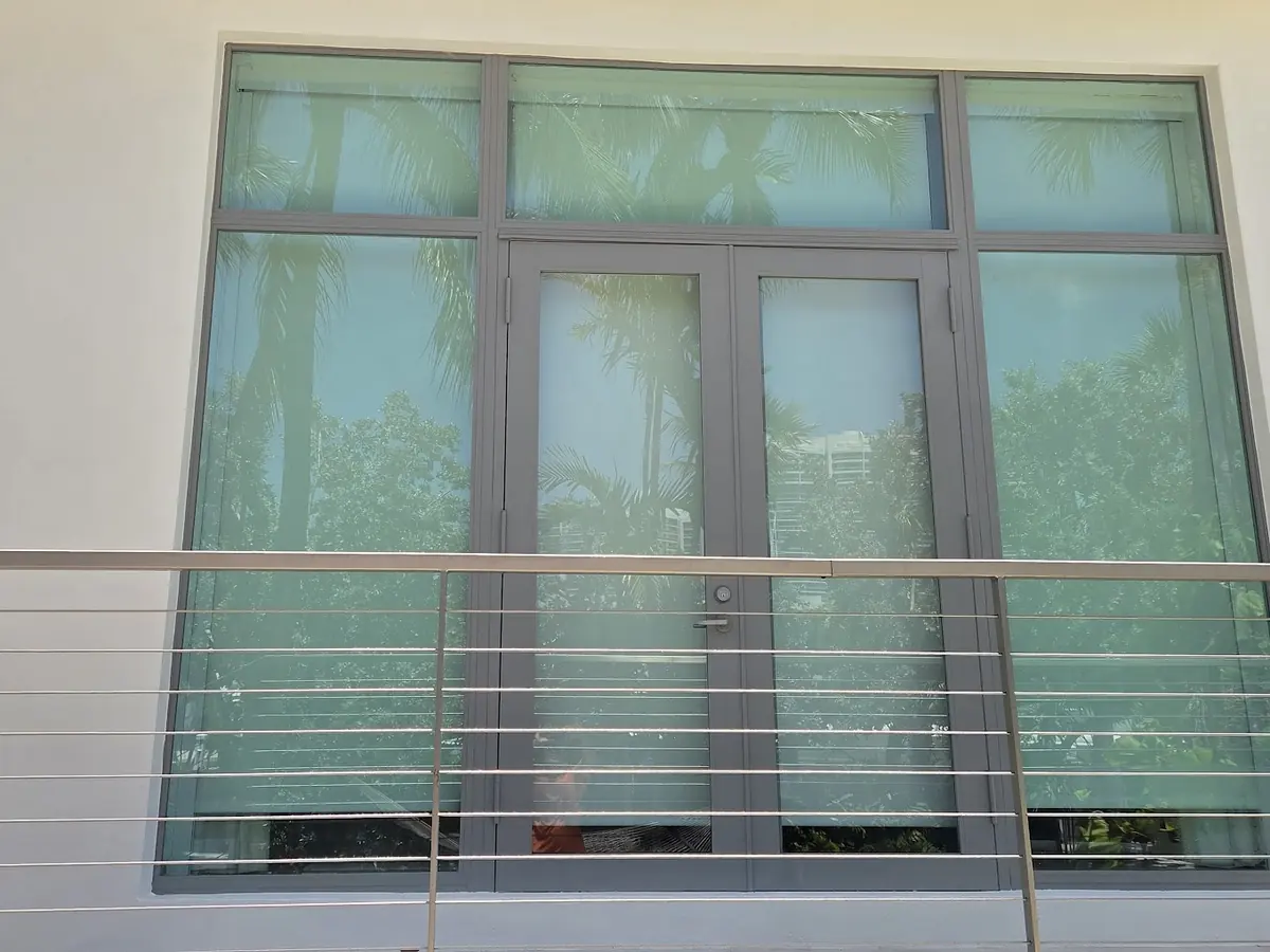Storefront-style aluminum frames